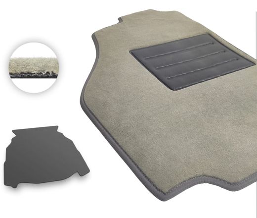 Текстильные коврики Pro-Eco Beige для Mercedes-Benz C-Class (W203)(седан)(багажник) 2000-2006