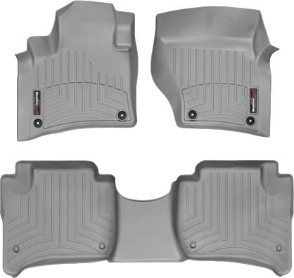 Коврики Weathertech Grey для Volkswagen Touareg (mkII) 2010-2018; Porsche Cayenne (mkII) 2010-2018 (2-х зонный климат)