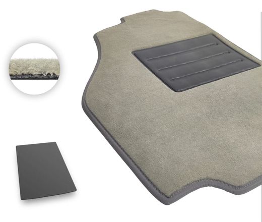 Текстильные коврики Pro-Eco Beige для GMC Yukon XL (mkXI)(сложенный 3 ряд)(багажник) 2015-2020