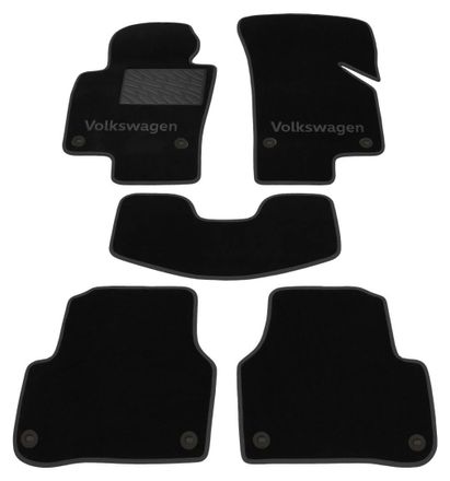 Двухслойные коврики Sotra Premium Black для Volkswagen Passat (B6) 2005-2009