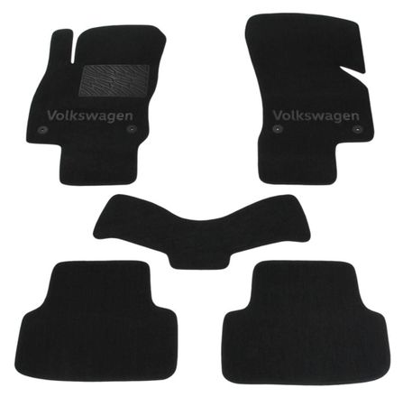 Двухслойные коврики Sotra Classic Black для Volkswagen Golf (mkVII) 2012-2020 / (mkVIII) 2019→