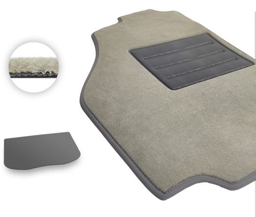 Текстильные коврики Pro-Eco Beige для Daihatsu Sirion (mkII)(багажник) 2004-2010