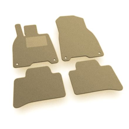 Двухслойные коврики Sotra Premium Beige для Mercedes-Benz EQE (V295)(седан) 2021→