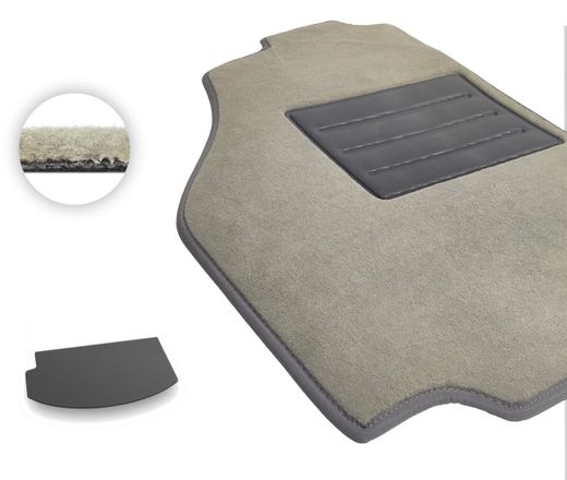 Текстильные коврики Pro-Eco Beige для Buick Enclave (mkII)(разложенный 3 ряд)(багажник) 2017-2024