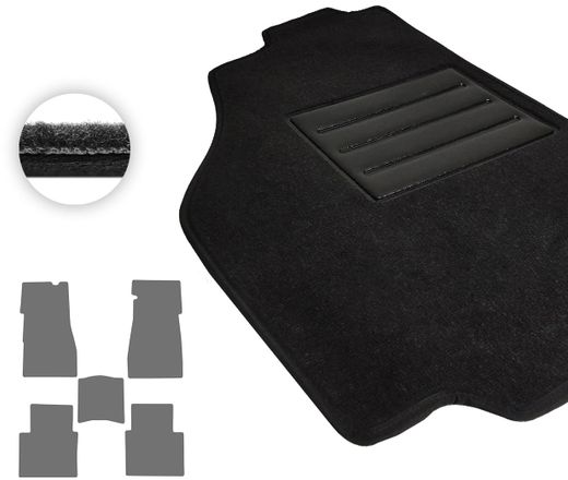 Текстильные коврики Pro-Eco Black для Москвич (2140) 1976-1988