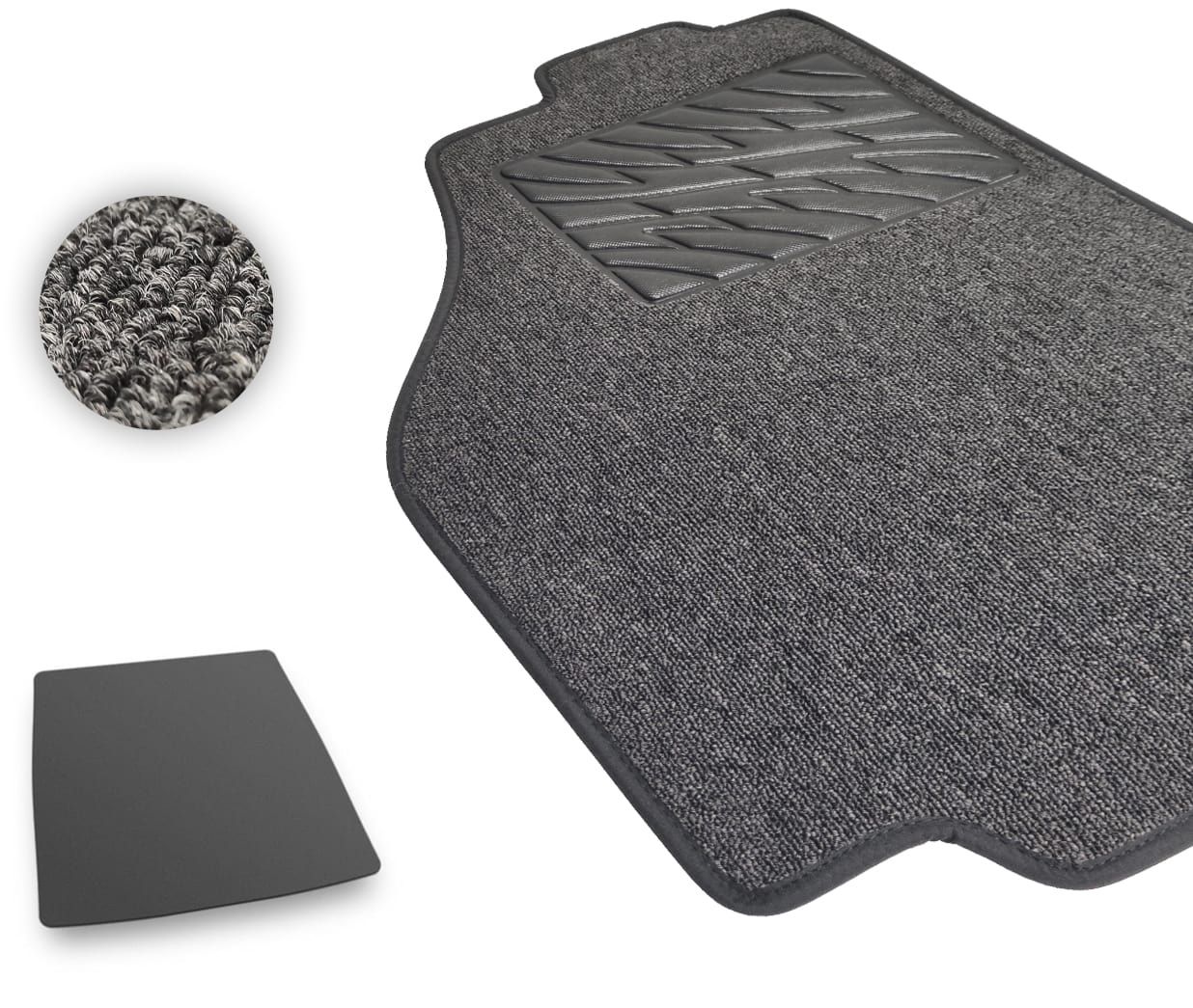 Текстильные коврики Pro-Eco Graphite для Volkswagen Up! (mkI)(нижний уровень)(багажник) 2011-2023 - Фото 1