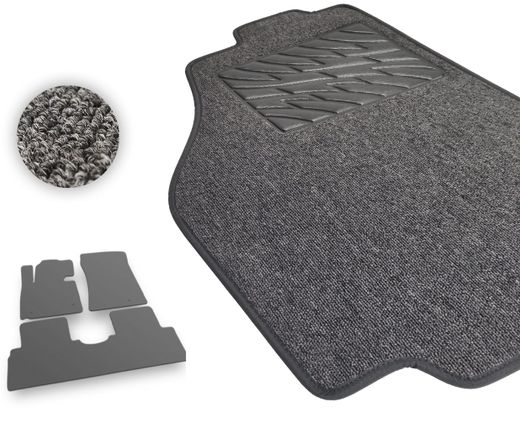 Текстильные коврики Pro-Eco Graphite для Kia Carens (mkIII)(1-2 ряд) 2013-2019