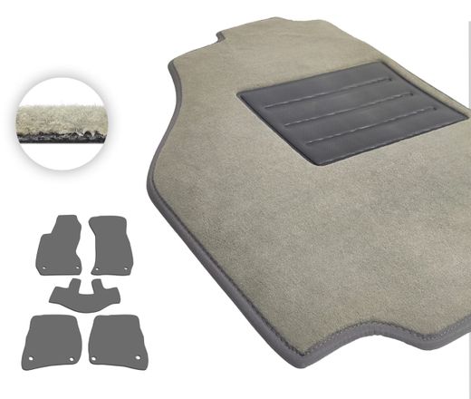 Текстильные коврики Pro-Eco Beige для Volkswagen Passat (B5) 1996-2000
