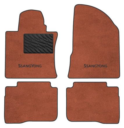 Двухслойные коврики Sotra Premium Terracot для SsangYong Korando (mkIV) 2019-2023; KGM Korando (mkI) 2023→