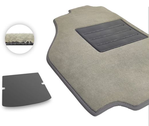 Текстильные коврики Pro-Eco Beige для Mercedes-Benz R-Class (W251)(без ниши справа)(багажник) 2006-2012