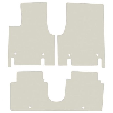 Двухслойные коврики Sotra Premium White для Hyundai Ioniq 5 (mkI)(подвижная центральная консоль) 2021-2024