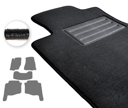 Текстильные коврики Pro-Eco Dark Grey для Jeep Grand Cherokee (mkIII)(WK) 2005-2010