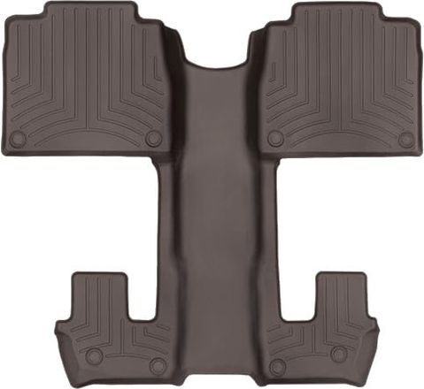 Коврики Weathertech Choco для Mercedes-Benz GLS-Class (X167) 2019→ (6 мест)(2-3 ряд)
