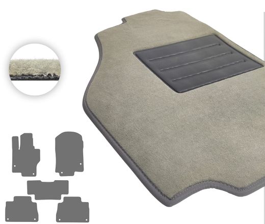 Текстильные коврики Pro-Eco Beige для Mercedes-Benz GLE-Class (C167)(купе) 2019→