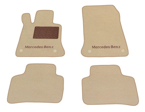 Двухслойные коврики Sotra Premium Beige для Mercedes-Benz GLK-Class (X204) 2008-2015