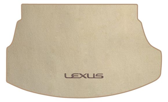 Двухслойные коврики Sotra Premium Beige для Lexus UX (mkI)(гибрид)(с сабвуфером)(багажник) 2018→