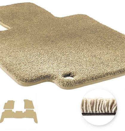 Двухслойные коврики Sotra Magnum Beige для Nissan Patrol (mkVI)(Y62) 2010-2024 / Armada (mkII)(Y62) 2016-2024 (1-2 ряд)