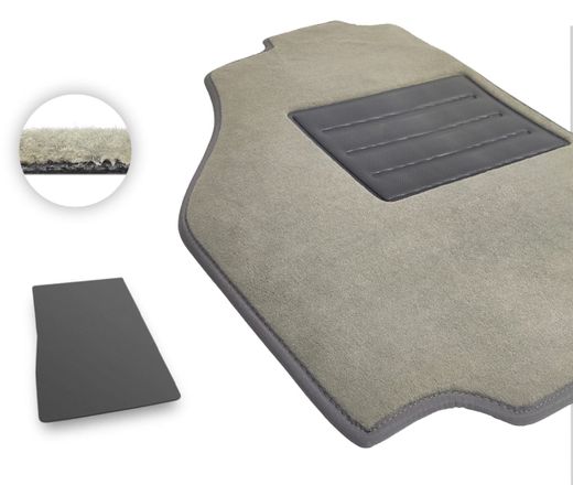 Текстильные коврики Pro-Eco Beige для BMW 7-series (G11; G12)(не гибрид)(багажник) 2015-2022