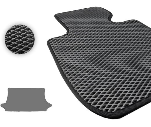 Eva коврики Pro-Eco Black для Ford Fiesta (mkV)(5-дв.)(багажник) 2002-2008