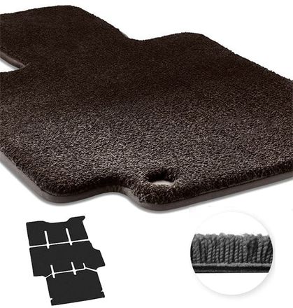 Двухслойные коврики Sotra Magnum Black для Kia Pregio (mkI)(2-3-4 ряд) 2003-2006