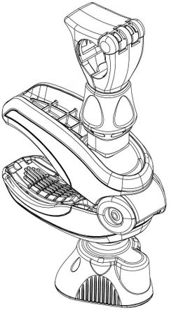 Ручка для фиксации 1-го велосипеда (Black) 54112 (EasyFold XT, VeloSpace XT)
