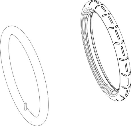 Покрышка передняя 40107016 (Glide 2)