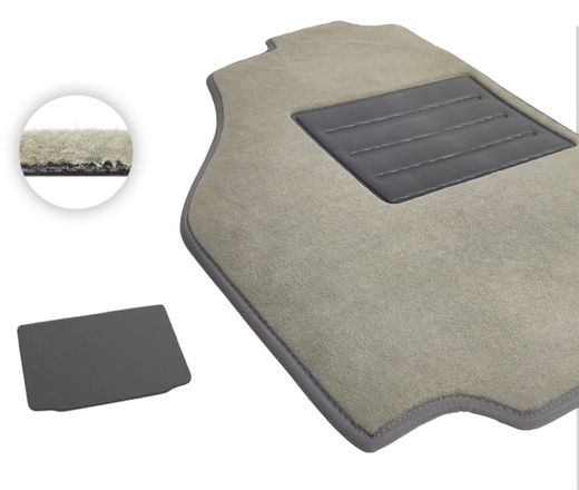 Текстильные коврики Pro-Eco Beige для SsangYong Korando (mkII)(багажник) 1996-2006