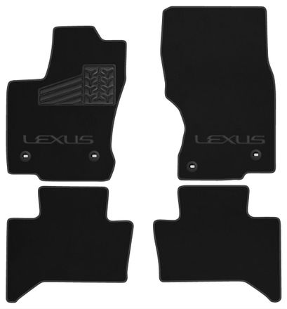 Двухслойные коврики Sotra Premium Black для Lexus GX (mkIII)(J250)(1-2 ряд) 2023→