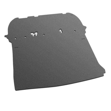 Двухслойные коврики Sotra Premium Grey для Citroen Berlingo (mkI)(сложенный 2 ряд)(багажник) 1996-2010