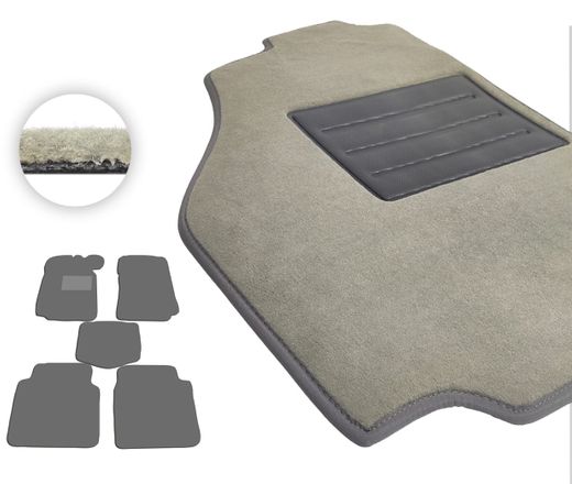 Текстильные коврики Pro-Eco Beige для ВАЗ Жигули (2101-2107) 1970-2012