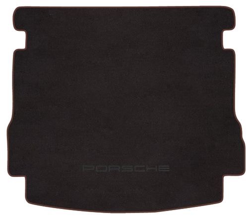 Двухслойные коврики Sotra Premium Chocolate для Porsche Macan (mkI)(с вырезами)(багажник) 2014-2024