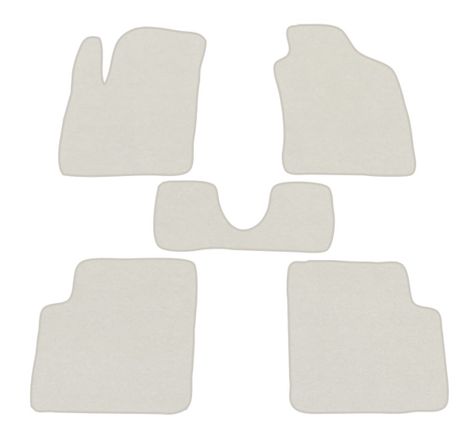 Двухслойные коврики Sotra Premium White для Fiat 500 (mkI)(без креплений) 2007-2012