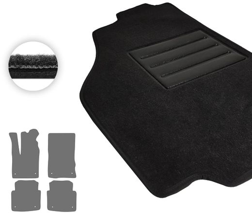 Текстильные коврики Pro-Eco Black для Jaguar I-Pace (mkI) 2018-2024