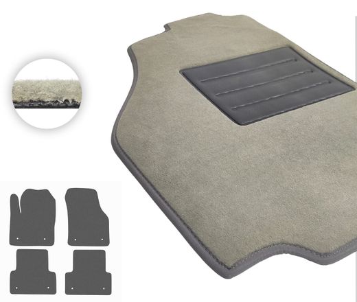 Текстильные коврики Pro-Eco Beige для Jaguar E-Pace (mkI) 2017-2024