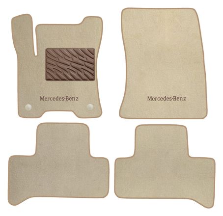 Двухслойные коврики Sotra Premium Beige для Mercedes-Benz EQA (H243) 2021→