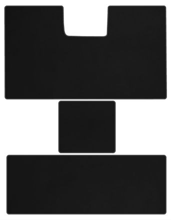 Двухслойные коврики Sotra Premium Graphite для GMC Savana (mkI)(2 ряд - 1+1)(3 ряд - 3 места)(2-3 ряд) 2003→