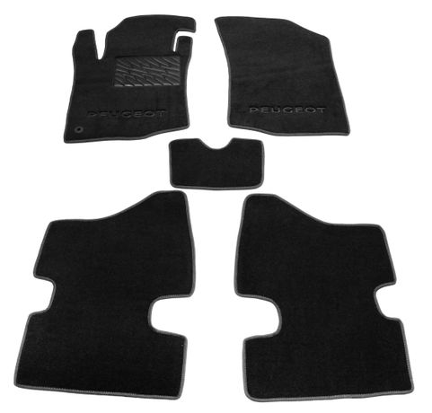 Двухслойные коврики Sotra Classic Black для Peugeot 107 (mkI) 2005-2014 - Фото 1