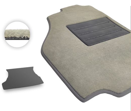 Текстильные коврики Pro-Eco Beige для Лада Самара-2 (2114)(5-дв. хетчбек)(багажник) 2003-2013