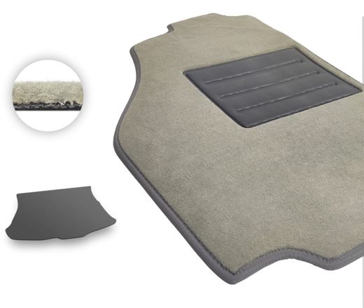 Текстильные коврики Pro-Eco Beige для Alfa Romeo 147 (mkI)(багажник) 2000-2010