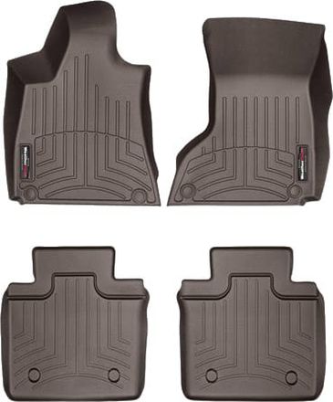 Коврики Weathertech Choco для Maserati Quattroporte (mkVI) 2013-2024 (полный привод)(2-х зонный климат)