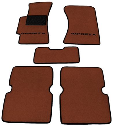 Двухслойные коврики Sotra Premium Terracot для Subaru Impreza (mkII) 2000-2007