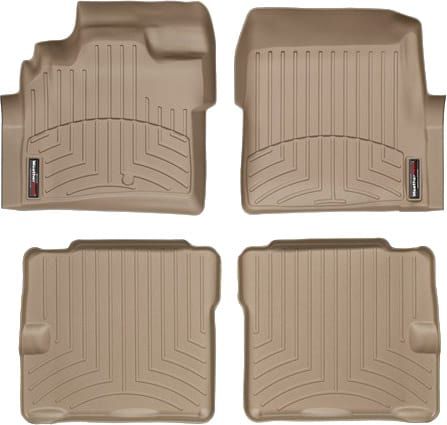 Коврики Weathertech Beige для Chrysler Pacifica (mkI) 2003-2008 (1-2 ряд)
