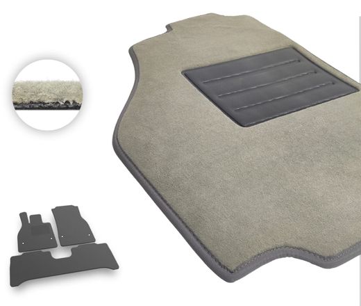 Текстильные коврики Pro-Eco Beige для Mercedes-Benz EQE (X294)(SUV)(5 мест) 2021→