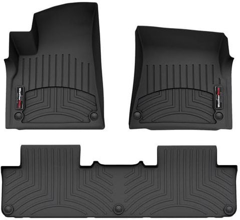 Коврики Weathertech Black для Rivian R1S (mkI) 2021→