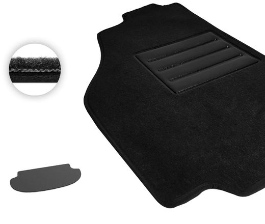 Текстильные коврики Pro-Eco Black для Mitsubishi Space Wagon (mkIII)(багажник) 1997-2003