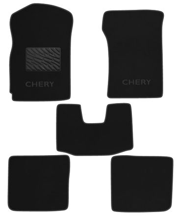 Двухслойные коврики Sotra Classic Black для Chery Elara / A5 (mkI) 2006-2013