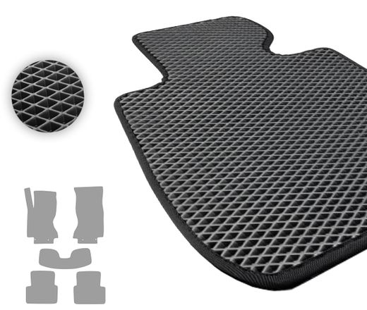 Eva коврики Pro-Eco Black для Jaguar S-Type (mkI)(X202; X204; X206) 2002-2008