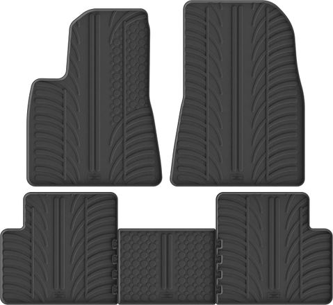 Гумові килимки Gledring для Tesla Model 3 (mkI) 2017-2020(Лис)