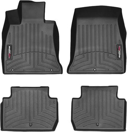 Коврики Weathertech Black для Kia Stinger (mkI) 2017-2023 (задний привод)