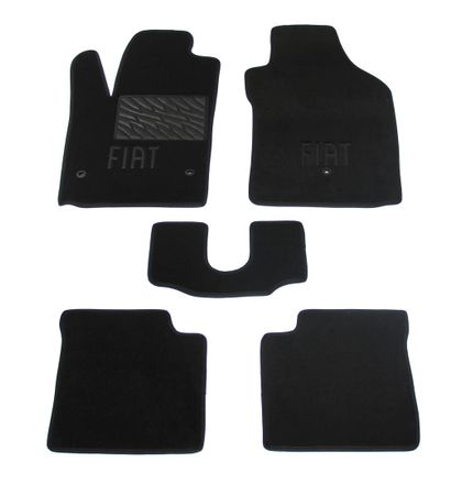 Двухслойные коврики Sotra Premium Graphite для Fiat 500 (mkI)(3 люверса) 2007→ (USA)